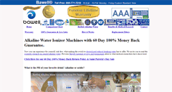 Desktop Screenshot of bawellwaterionizers.com